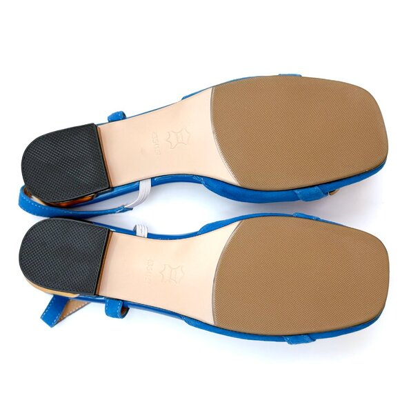 Slingback Flats Faux Suede Slip On Mules - Picture 8 of 8